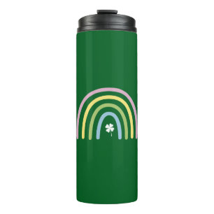 vierblättriges Kleeblatt Rainbow St Patrick's Day Thermosbecher