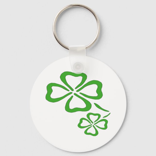 vierblättriges Kleeblatt Schlüsselanhänger (Vorderseite)