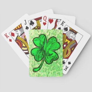 vierblättriges Kleeblatt Spielkarten