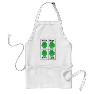 Vierblättriges Kleeblatt St. Patricks Day Vierblät Schürze