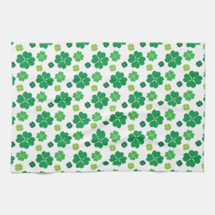 Vierblättriges Kleeblatt Tag St. Patricks Handtuch