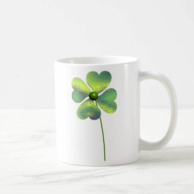 Vierblättriges Kleeblatt Tasse (Rechts)