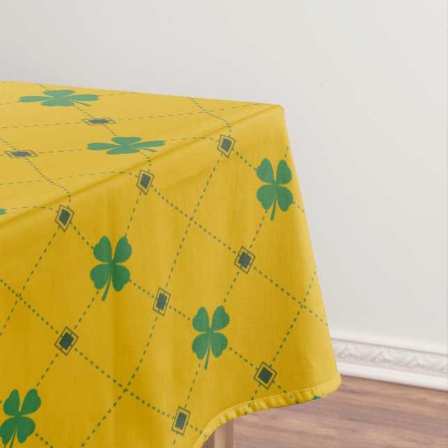 vierblättriges Kleeblatt Tischdecke (Beispiel)