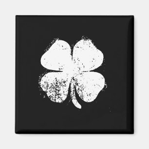 vierblättriges Kleeblatt Vintage Saint Patrick Day Magnet