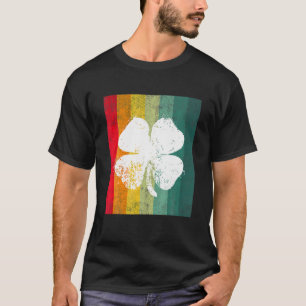 vierblättriges Kleeblatt Vintage Saint Patrick Day T-Shirt