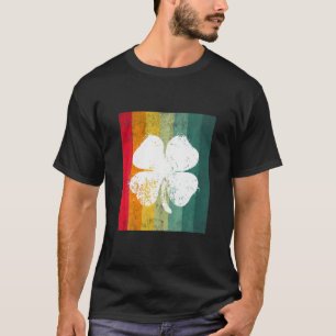 vierblättriges Kleeblatt Vintage Saint Patrick Day T-Shirt