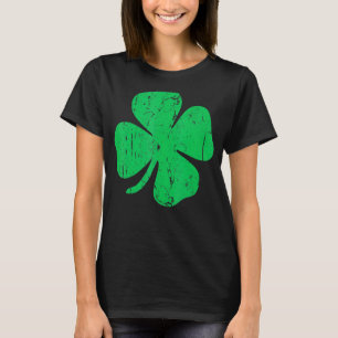 vierblättriges Kleeblatt Vintager St. Patrick Day T-Shirt