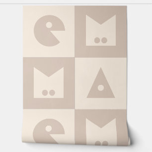 Vierbuchstabe, Babyname, Kinderzimmer Tapete