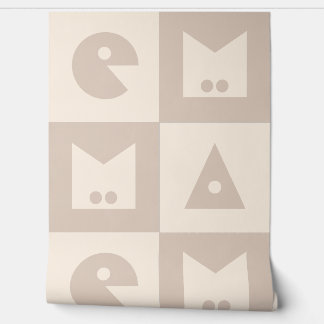 Vierbuchstabe, Babyname, Kinderzimmer Tapete