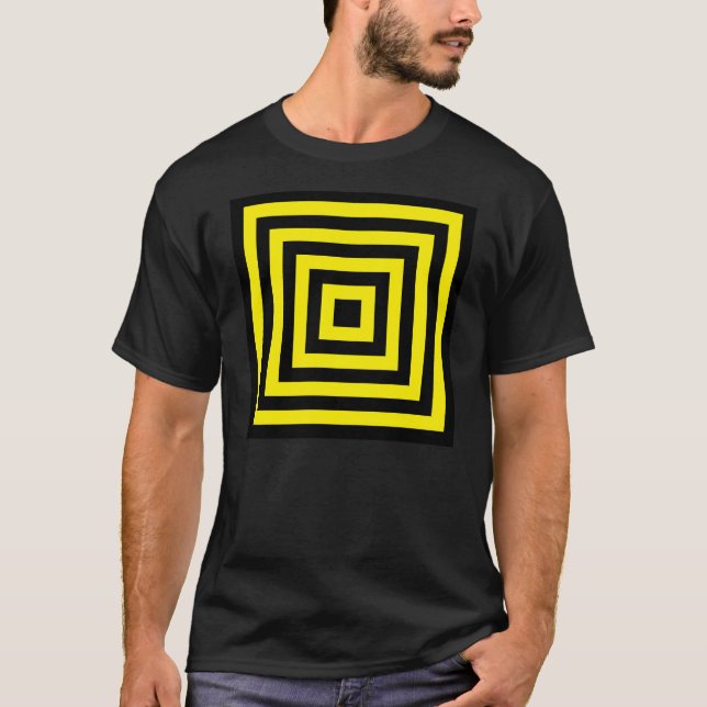Viereck-Gelb T-Shirt (Vorderseite)