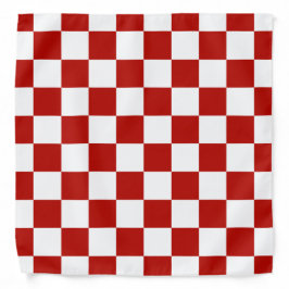 Viereck rotes, weißes Retro-Quadrat Halstuch