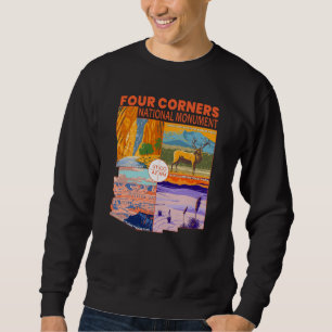 Vierecke Nationaldenkmal mit Nationalparks 2 Sweatshirt
