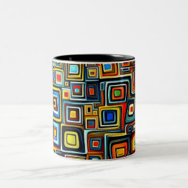 Vierecke Zweifarbige Tasse
