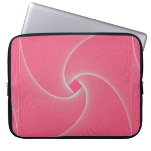Viereckvortex in samtrosa laptopschutzhülle