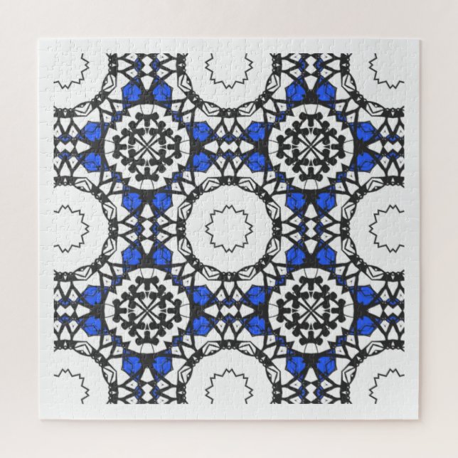 Vierer Band Kaleidoskop Art Puzzle (Vertikal)