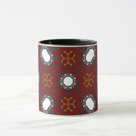 Vierer Band Kaleidoskop Art Tasse