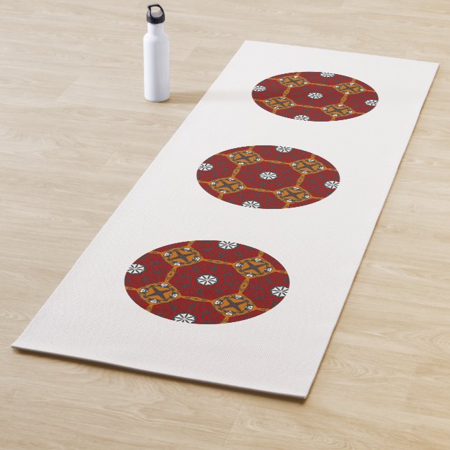Vierer Band Kaleidoskop Art Yogamatte (Beispiel)