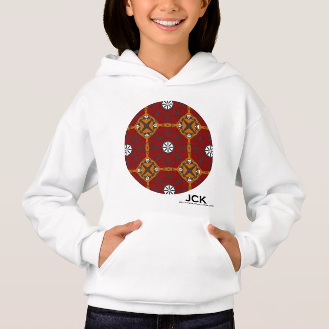 Vierer Band Kaleidoskop Art Zwölf Hoodie (Vorderseite)
