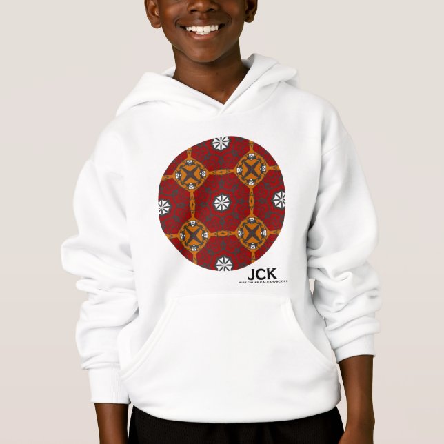 Vierer Band Kaleidoskop Art Zwölf Hoodie (Vorderseite)