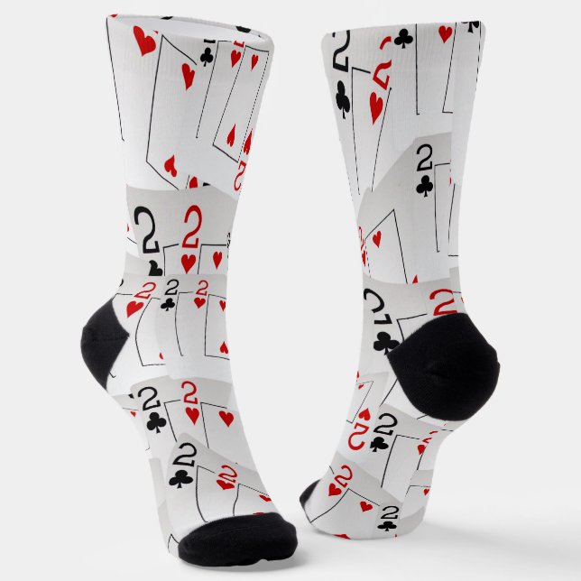 Vierer-Doppelschichten, Poker-Socken Socken (Gewinkelt)