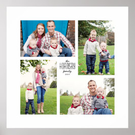 Vierer-Foto-Print der Square Custom Family Poster