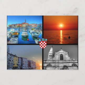 Viererbilder von Rovinj Postkarte
