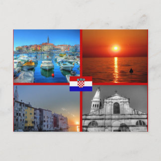 Viererbilder von Rovinj Postkarte