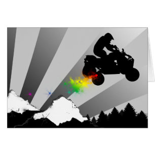 Viererkabel. Regenbogensonnenuntergang