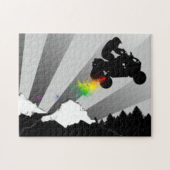 Viererkabel: Schmutzspur Puzzle (Horizontal)