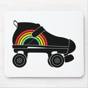 Viererkabelrollen-Skateregenbogen Mousepad