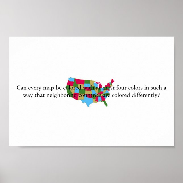 Vierfarbentheorie Poster (Vorne)