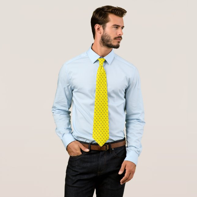 VierfarbSquare Form Mark Neck Tie Krawatte (Beispiel)