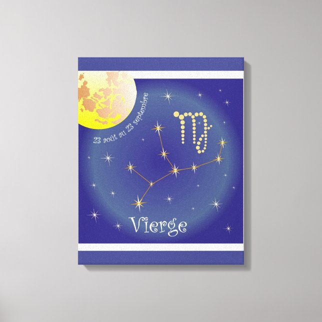 Vierge 23 août au 23 septembre Leinwand (Vorderseite)