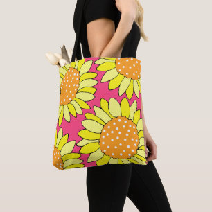 Vierhandgezogene gelborange Rosa Sonnenblumen