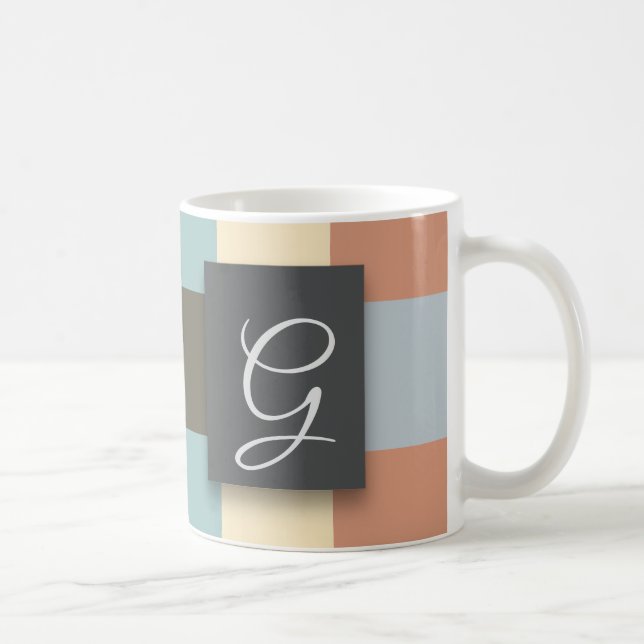 Vierkantfarben Kaffeetasse (Rechts)