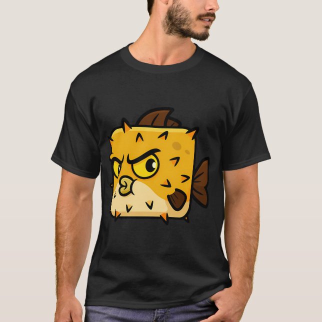 Vierkantiger Kugelfisch T-Shirt (Vorderseite)