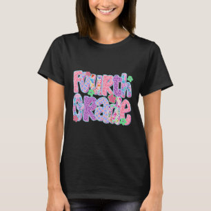 Vierklässlerinnen Lehrerinnen zurück zur Schule im T-Shirt