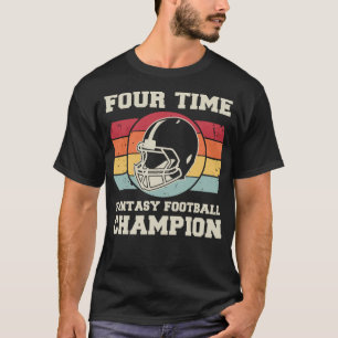 Viermaliger Fantasy Football Champion T-Shirt