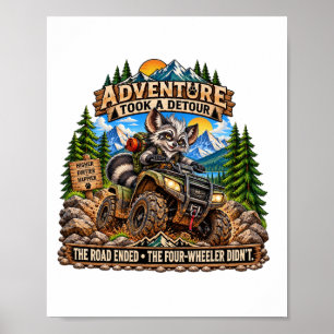 Vierrad-Abenteuer Waldtiere Poster