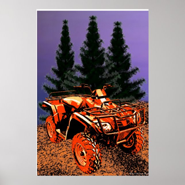 Vierraddruck Poster (Vorne)