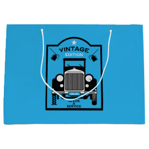 Vierragenarian Happy Birthday Over the Hill Große Geschenktüte