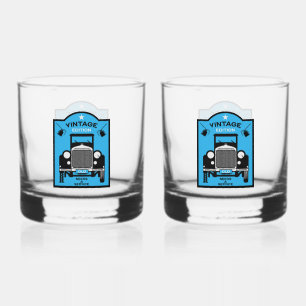 Vierragenarian Happy Birthday Over the Hill Whiskyglas