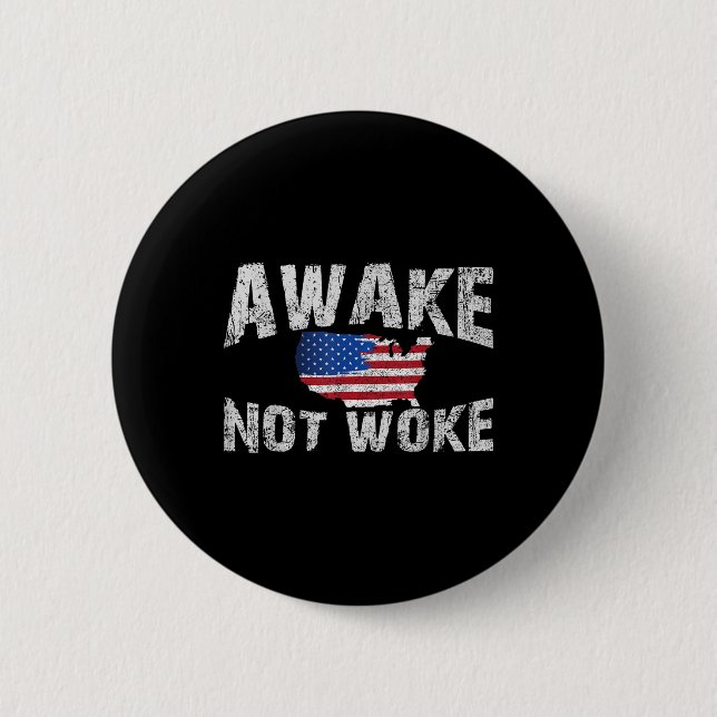 Vierte, aber nicht Geweckt USA 4. Juli Patriots Am Button (Vorderseite)