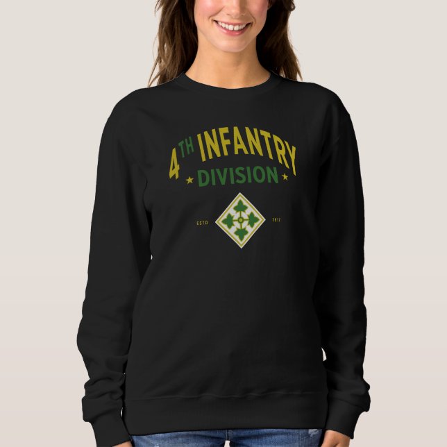 Vierte Abteilung Infanterie - Militär der Vereinte Sweatshirt (Vorderseite)