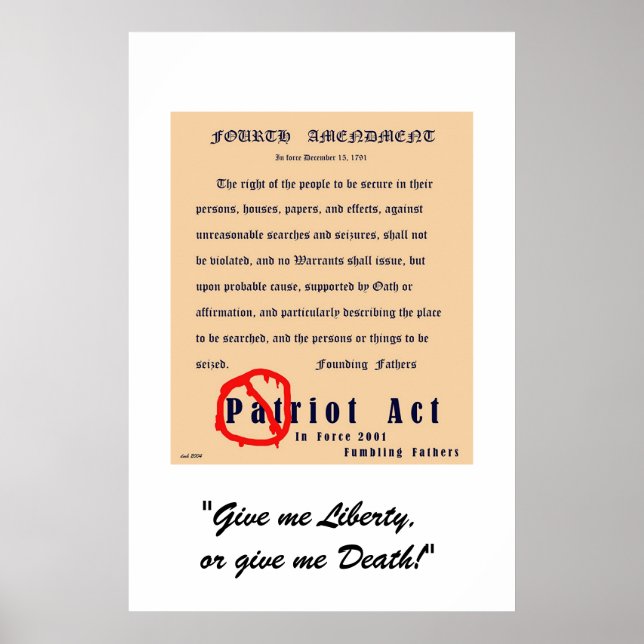 Vierte Änderung Poster (Vorne)