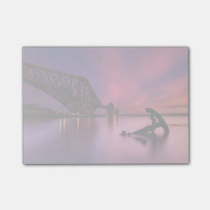 Vierte Eisenbahnbrücke bei Sunset  Schottland Post-it Klebezettel