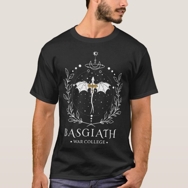 Vierte Flügel Basgiath Zwei Side Romantasy Dragons T-Shirt (Vorderseite)