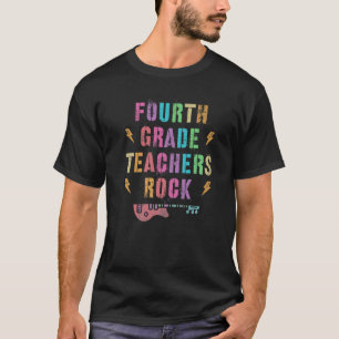 VIERTE GRADE LEHRER ROCK Team 4. Stufe Bereit T T-Shirt