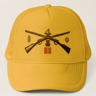 Vierte Infanterie-Regiment-Kreuz-Gewehre Truckerkappe