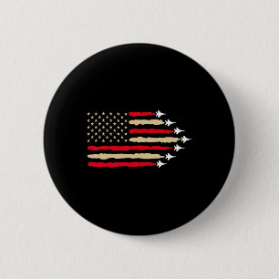 Vierte Ju-Jet-Jet-Flugzeug der Patriotischen USA Button